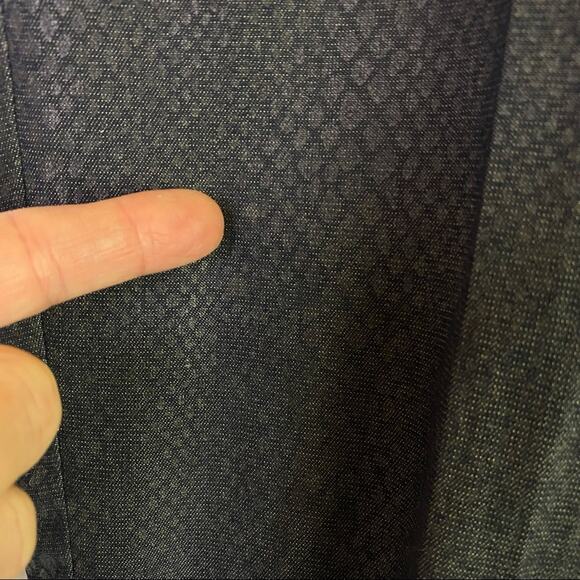 Chico's Platinum Denim Gray Snakeskin Print Cotton Stretch Pants Size 8 - Picture 4 of 6